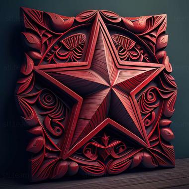 3D model Red Star game (STL)